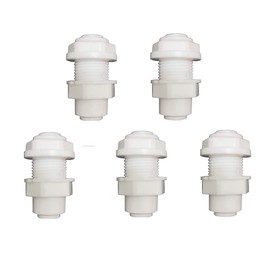 1/4" RO Water Tube Fitting,Bulkhead Connector,Quick Connect Bulkhead Connector,for RO Water system,Water filters,Water purifiers Fittings