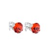 pewterhooter Women’s Sterling silver stud earrings made with sparkling Hyacinth