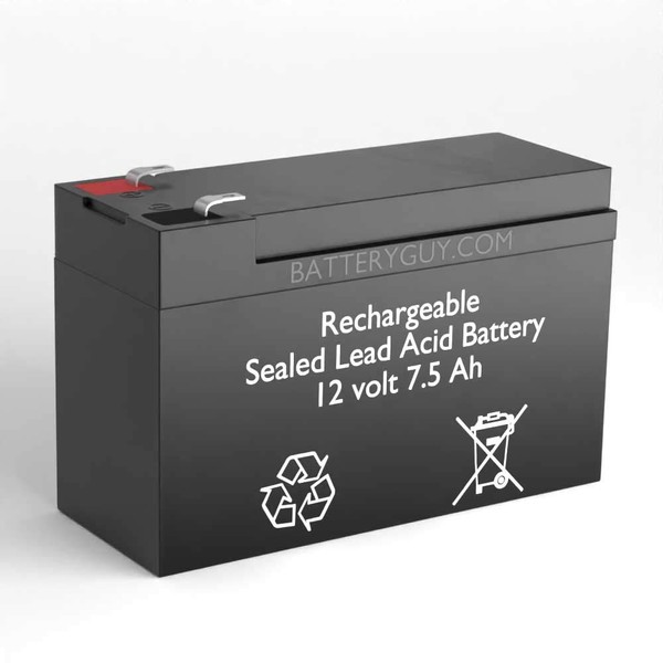 BatteryGuy Back-UPS ES 500 R BE500R Replacement 12V 7.5Ah SLA Battery Brand Equivalent (Rechargeable, High Rate) - Qty of 1