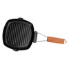 Frying Pan Folding Non Stick Portable Anti Scald Wooden Handle