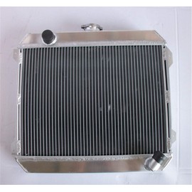 MONROE RACING aluminum radiator for DATSUN 610 200B 620 L20B 2.0 L4 Engine 76 77 78 79 ANGLE OUTLET MT 1976 1977 1978 1979 MANUAL Aftermarket Compatible Replacement