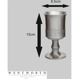 Wentworth Pewter Medieval Antique Finish Pewter Goblet