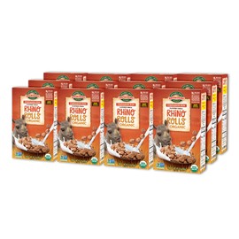 EnviroKidz Organic Rhino Rolls Cereal, 9.5 oz (Pack of 12), Cinnamon Bun, Gluten Free, Non-GMO, by Nature's Path