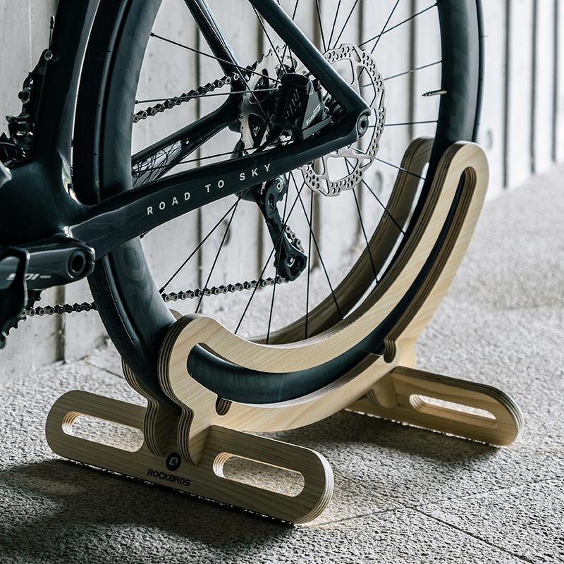 ROCKBROS Bike Stand Bicycle Parking Rack For 23-30/700C Support Wooden