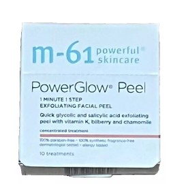 M-61 PowerGlow Peel 1 Minute 1 Step Exfoliating Facial Peel 10 Treatments (160)