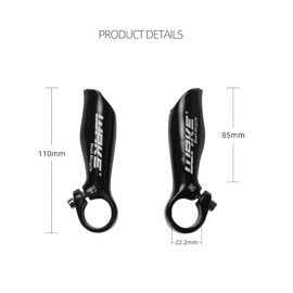 CYSKY Bicycle Handlebar Ends 22.2mm Handlebar End Safety Aluminum Alloy Grips with 2 Bar End Stoppers for MTB, Road Bike, Mountain Bike