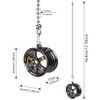 OMYZERO 12 inch Ceiling Fan Pull Chain Wheel Charm Pendant