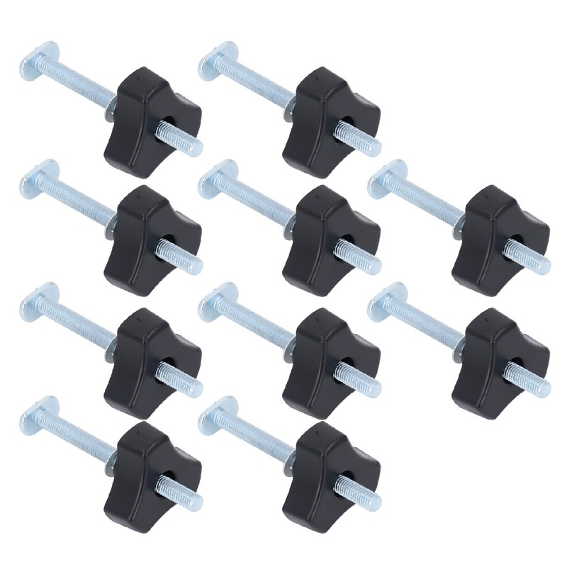 10 Sets T Track Knobs Stainless Steel M8x100mm Threaded Bolt