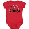 inktastic Lil' Ninja Baby Bodysuit 12 Months Red 2a4d5