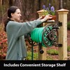 Liberty Garden 708 Steel Decorative Wall Mount Garden Hose Reel,