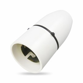 Ceiling Lamp Holder Bayonet Cap Ceiling Lamp T2 Terminal Light Pendant Un-Switched Socket White Fitting Holder High Temperature Resistance Ideal For Bathroom Bedroom Kitchen (B22, 1)