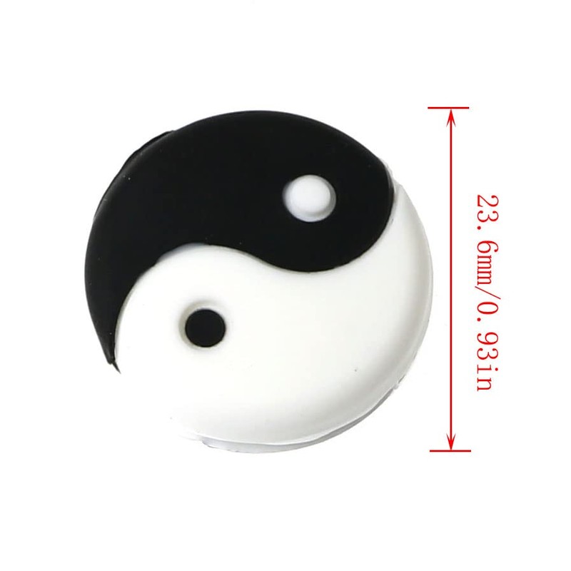 RLECS 6PCS Yin and Yang Tennis Racquet Dampener Vibration Dampener