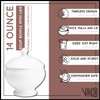Vikko Soup Crocks With Lids, 14 Ounce Elegant White Soup