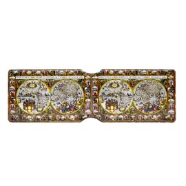 Antique World Map Oyster Travel Card Holder