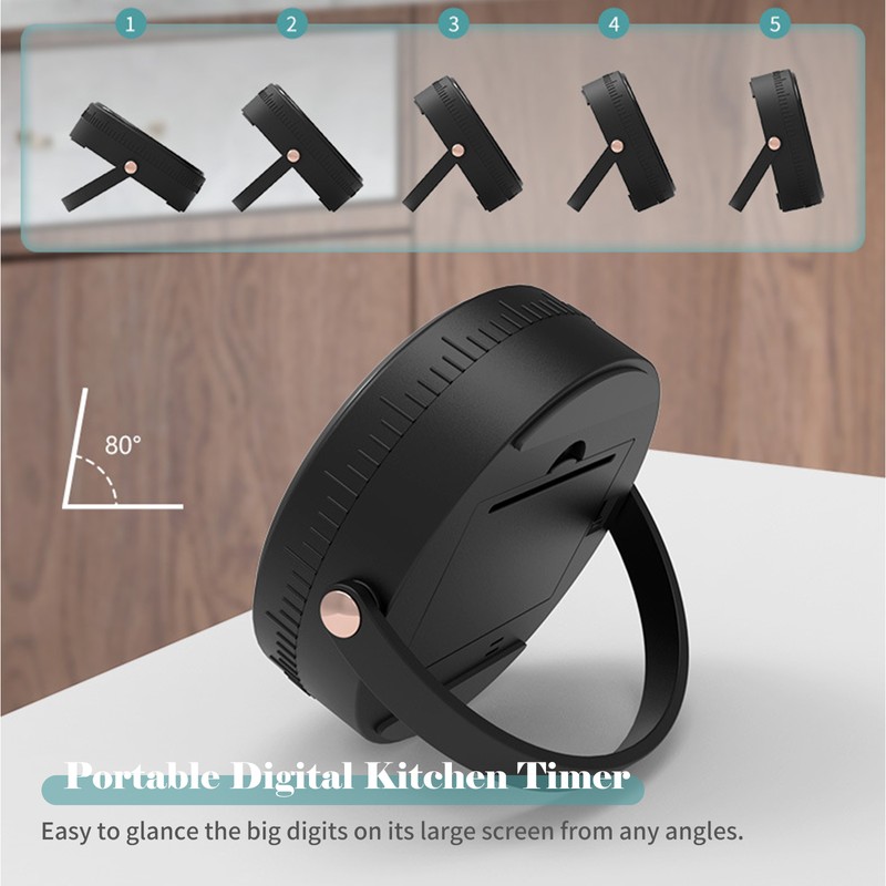 Magnet Kitchen Timer 99-Minute Digital Count Up & Countdown Timers