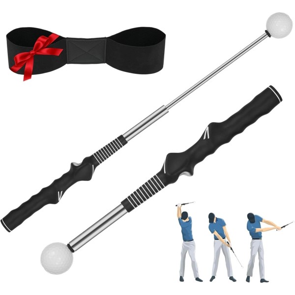 Branded Retractable Golf Swing Training Aid – Portable Grip Trainer
