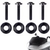 Generic Harley Black Titanium Windshield Screws, Motorcycle Top Performance Fairing