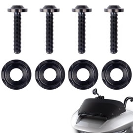 Generic Harley Black Titanium Windshield Screws, Motorcycle Top Performance Fairing Bolts Fit for 2014-2024 Harley Touring FLTRX Road Glide/Special FLTRXS, 121 CVO Road Glide, 2024 Road Glide/ST