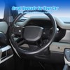 ABS Black Car Steering Wheel Decoration Frame Trim Compatible with