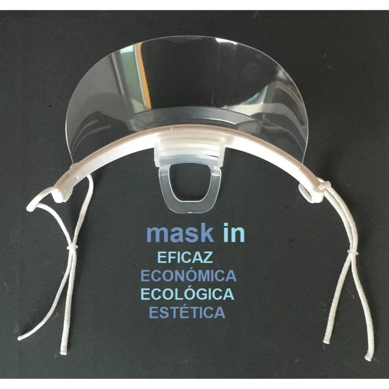 20 Cubre Boca Transparente Reusable Anti Salpicaduras Saliva