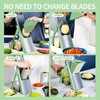 Upgrade Safe Mandoline Slicer for Kitchen, Bigger Entrance Vegetable Food