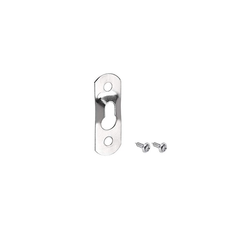 sourcing map Keyhole Hanging Plate, 37mm x 13mm Single Hole