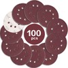 STEBRUAM 100PCS 125mm Sanding Discs 240 Grit, 5 Inch 8