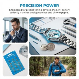 Soyasi LR41 Button Batteries AG3 L736f L736c L736 392 192 1.5V Alkaline Button Cell Batteries for Thermometer Watch 15 Pack