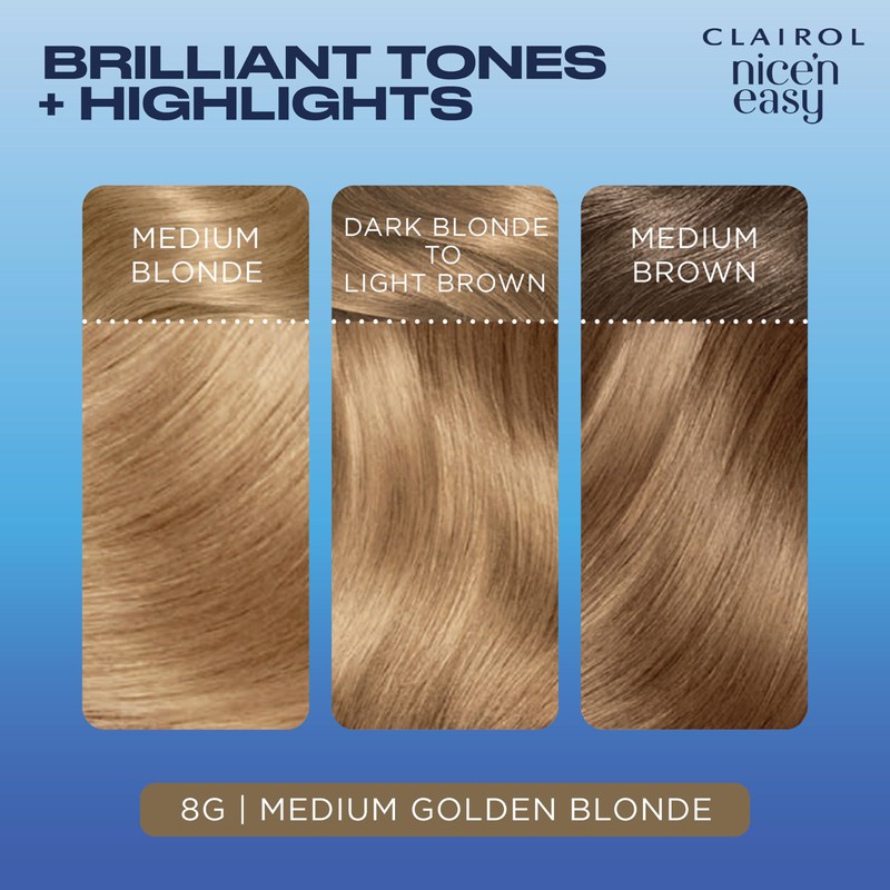 Clairol Nice'n Easy Crème, Natural Looking Oil Infused Permanent Hair