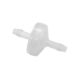 BesNPT 1/8" Barb Hose Inline Check Valve Ozone Resistance PVDF Plastic One-Way Non-return Prevent Water Backflow for Fuel Oil Water Air (Pack of 6)