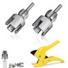 2 PCS Pipe Thread Cutting Tool, 1/2" and 3/4" Integrated