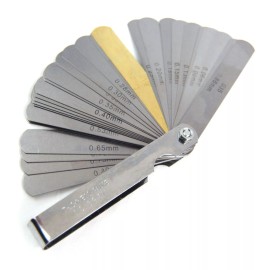 Unbranded Guitar Luthier Setup Tool Feeler Gauges, Steel, 32 Blades .035" to .0015"