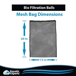 Aquatic Experts Mesh Bag for Bio Balls Filter Media - Perfect for Pond Filter Media…