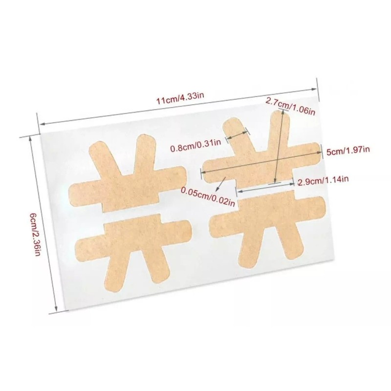 Universo en Linea Pegatinas Correctoras De Uñas Enterradas 4 Plantillas