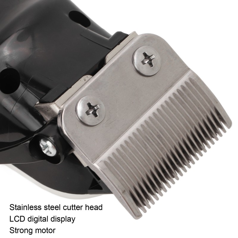 Electric Hair Clipper Low Noise LCD Display Ergonomic with Limiter