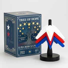 Handcrafted Oak Wood Coasters Set - Trivets for Hot Dishes & Table Decor, Heat Resistant House Warming Gifts New Home, Tree of Hope Design with Inspirational Quotes(Black) by NOXZONE