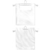 QWORK 2-Pack T-Shirt Bag Rack Wall Mount, Chrome-Plated Metal T-Shirt
