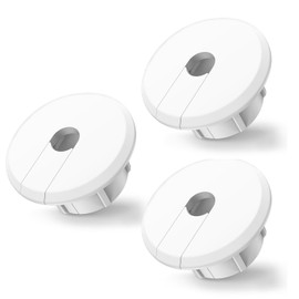 Sactulaz Wall Bushing Grommet for Starlink Dishy Router Ethernet Adapter Cable, Starlink Cable Routing Kit Feed-Through for 1 inch Wall Hole and Furnitures Wire Hole (White, 3 Pack)