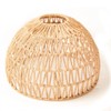 Handwoven Natural Jute Pendant Lampshade Rattan-Style Ceiling Light Shade for
