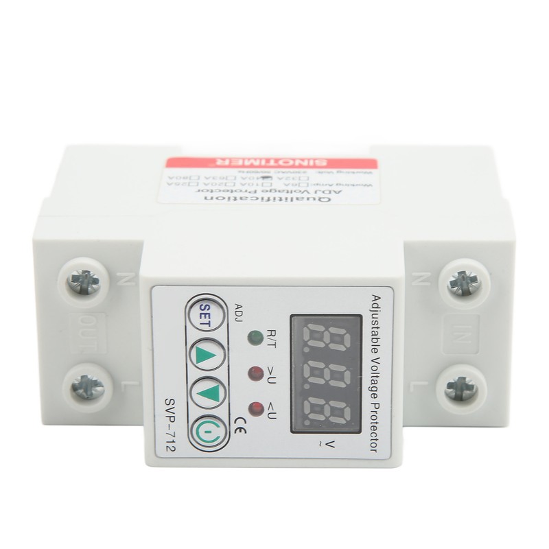 Over Under Voltage Protector Volt Protective Device Adjustable Auto Delay