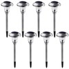 BLACK+DECKER Solar-Powered Outdoor Path Light - 8 Pack (BDSLPT8P)