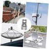 SHOWERORO 2pcs Outdoor Antenna Mounting Kit Weatherproof Aluminum Alloy Bracket