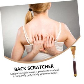Baluue 3pcs Extendable Back Scratcher Tool Retractable Stainless Steel Itch Relief Massage Scratcher for Travel Portable Design Comfortable Grip for Reaching Itchy Spots