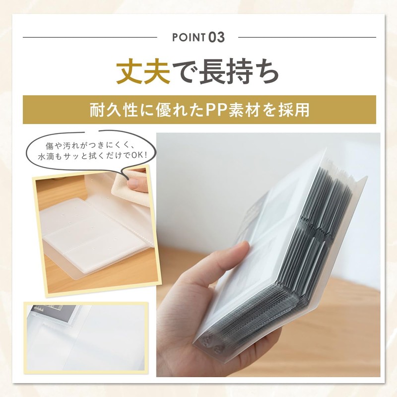 チェキアルバム 大容量 ファイル フォトアルバム チェキ帳 ポラロイド ポケット チェキフィルム ホルダー トレカ