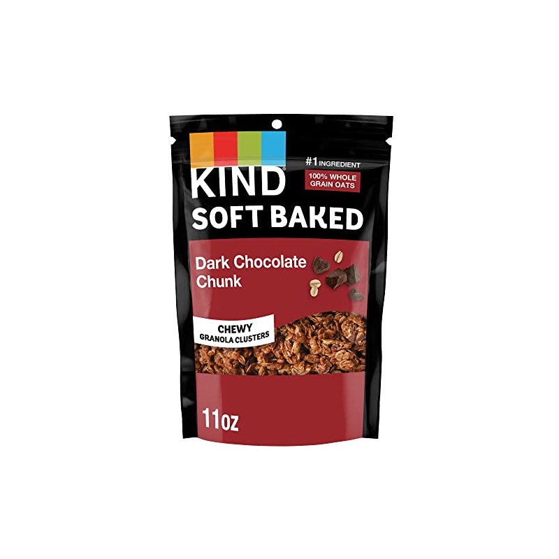 KIND Soft Baked Granola, Dark Chocolate Chunk, Healthy Snacks, Gluten
