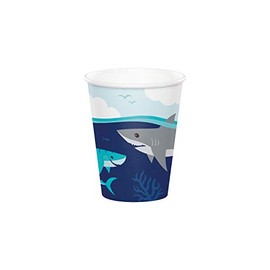 Shark Party Paper Cups, 8 ct