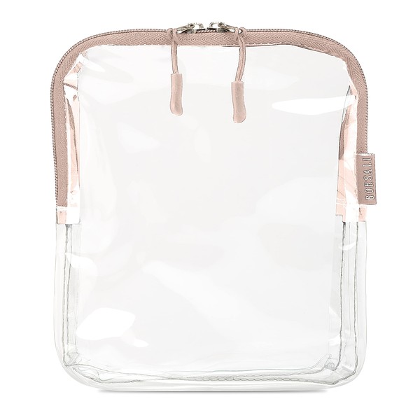 BORSALI TSA Approved Toiletry Bag - Clear Cosmetic & Travel