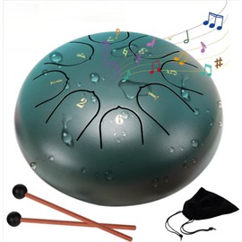 EUBSWA Garden Rain Drum, 8 Notes, Chakra Rain Drum for Outdoor Use (Green)