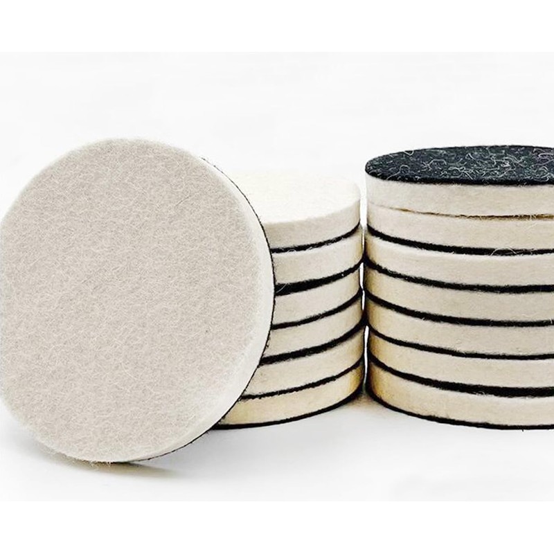 JUNLIXN 6" Wool Flet Polishing Pads, 5pcs Wool Felt Buffing