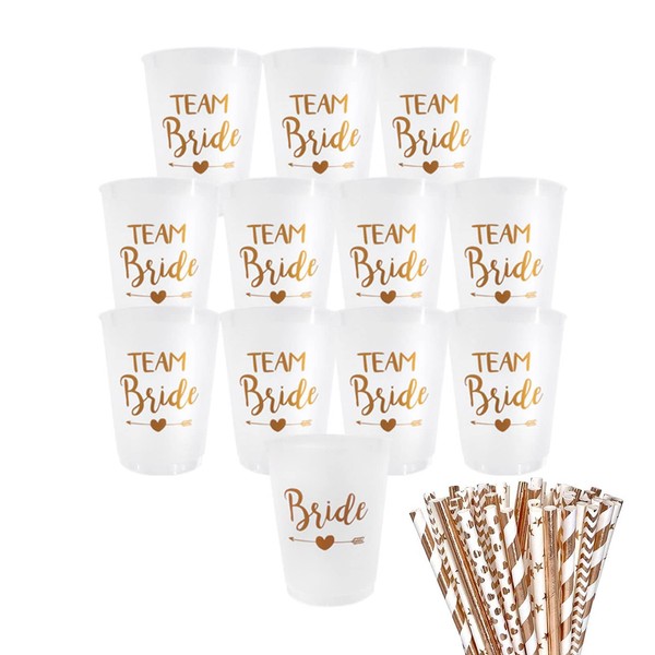 Pack of 12 Team Bride Mugs, JGA Mugs, Reusable Bachelorette